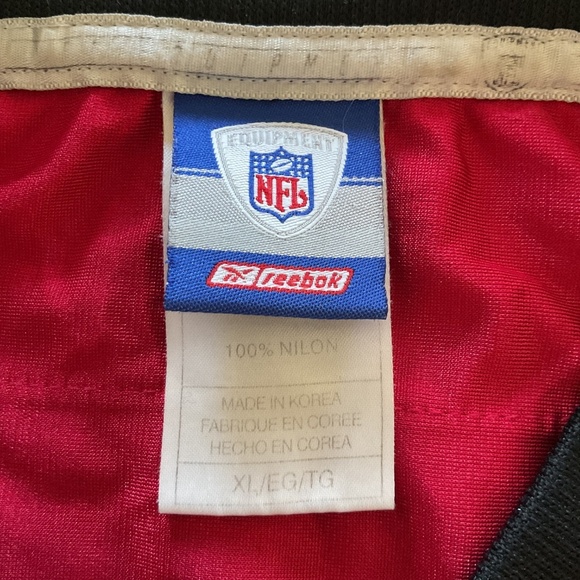 Atlanta Falcons Michael Vick 7 Red NFL Reebok On Field Football Jersey Mens XL - Picture 9 of 14